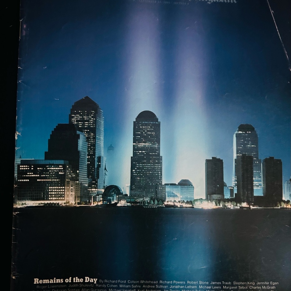 9/11 New York Times Magazine, Sept. 23, 2001. 106 pages.